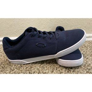 Oakley Men's Canvas Sneaker Navy Blue Size 13 Lace Up Chows California Culture